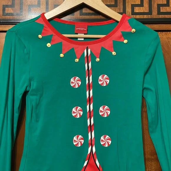Wondershop Target Girls M Christmas Elf Long Sleeve Shirt Holiday Christmas - Picture 3 of 11